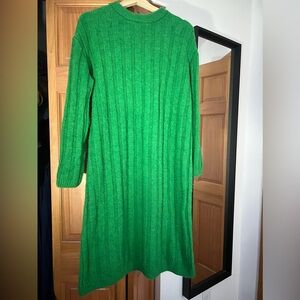 Zara sweater midi dress